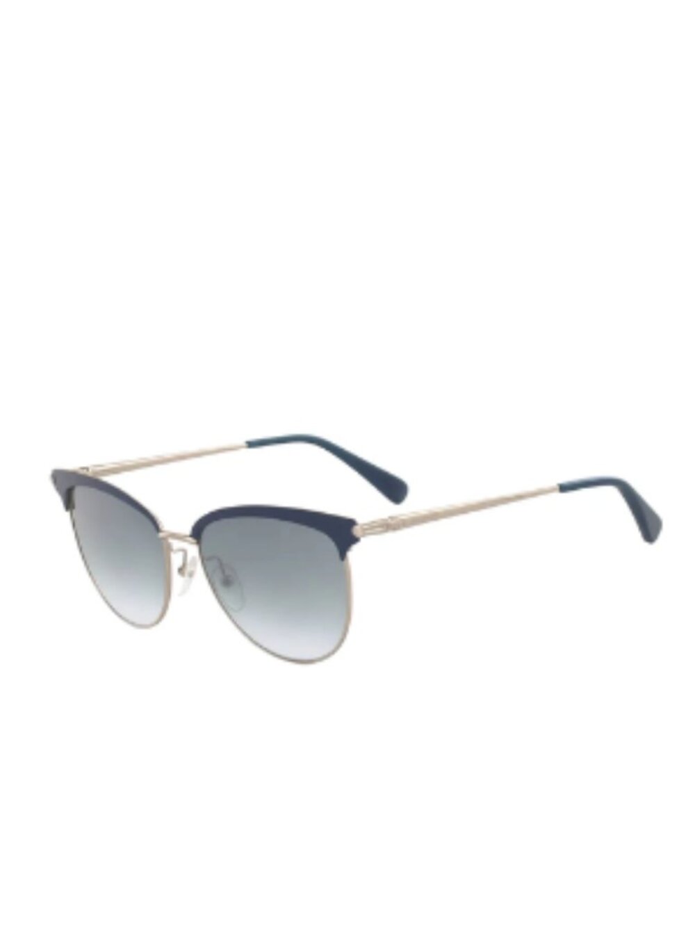 LongChamp Women's Sunglasses Gold/Gradient Blue Shades LO107S New
